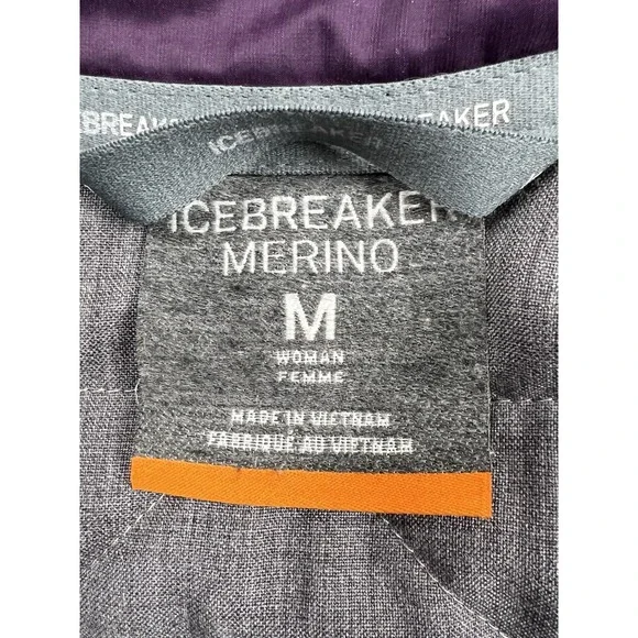 Icebreaker Puffer Jacket Womens M Purple Merino Wool Helix MerinoLoft Insulated - Picture 12 of 16